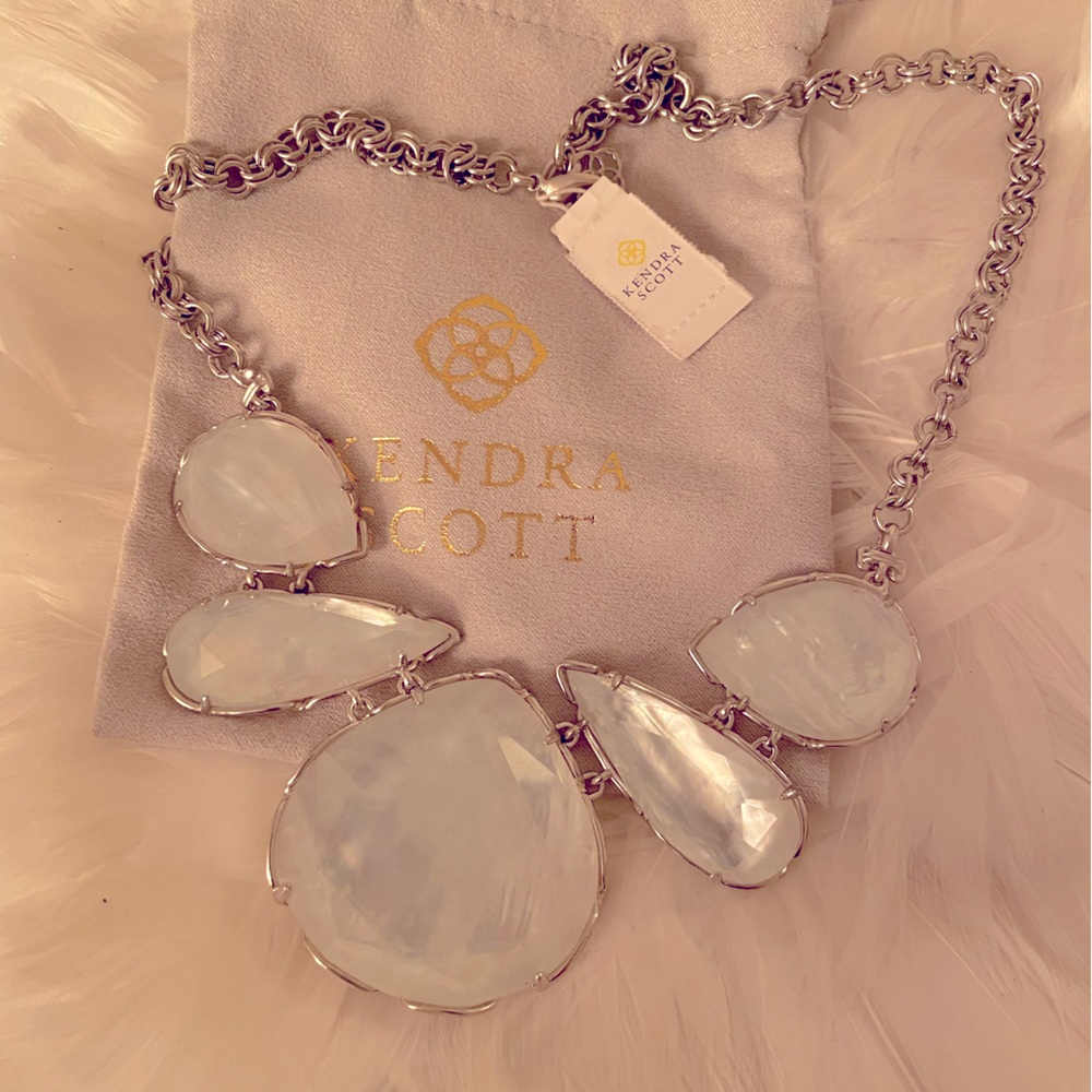 Kendra Scott Clear Kenzie statement necklace
